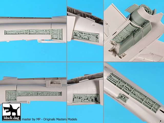 逆輸入 1/48 Dog Black F-4B Set Detail Big Aircraft Jet II Phantom アメリカ