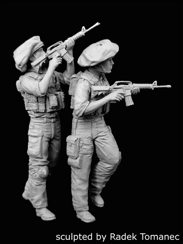 1//35 Blackdog Models ISRAELI WOMAN SOLDIER Resin Figure 2020 Q7F4