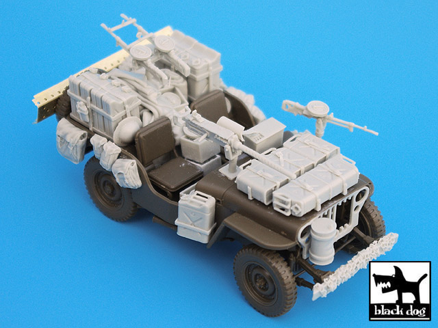 新品本物 Black Dog 1/35 British SAS / LRDG Jeep North Africa 1942 ダーツ