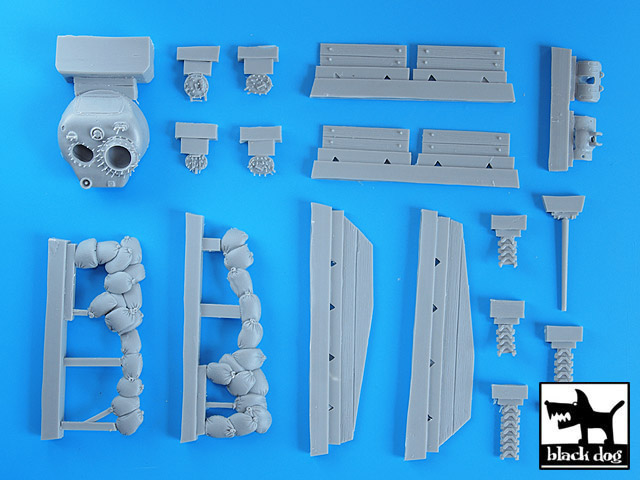 Black Dog 1/72 M4A3 Sherman Iwo Jima Tank Accessories Set