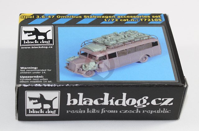 Roden Black Dog 1/72 Opel Blitz 3.6-47 Omnibus W39 Accessories WWII T72102 