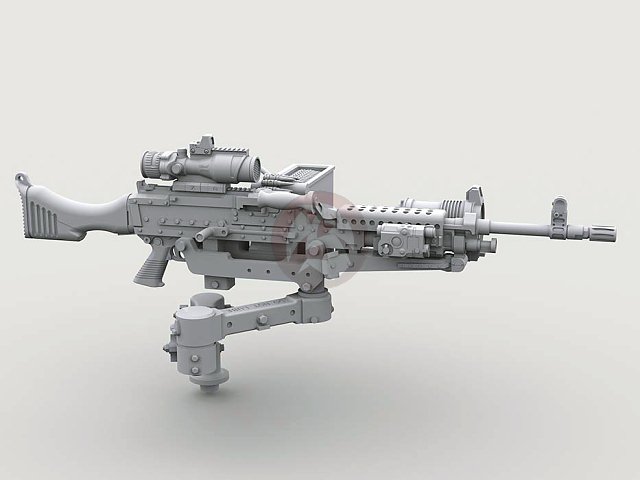 Legend 1/35 M240 Machine Gun on Vehicle Mount w/Swing Arm Legend 1/35 M240 Machine Gun on Vehicle Mount w/Swing Arm