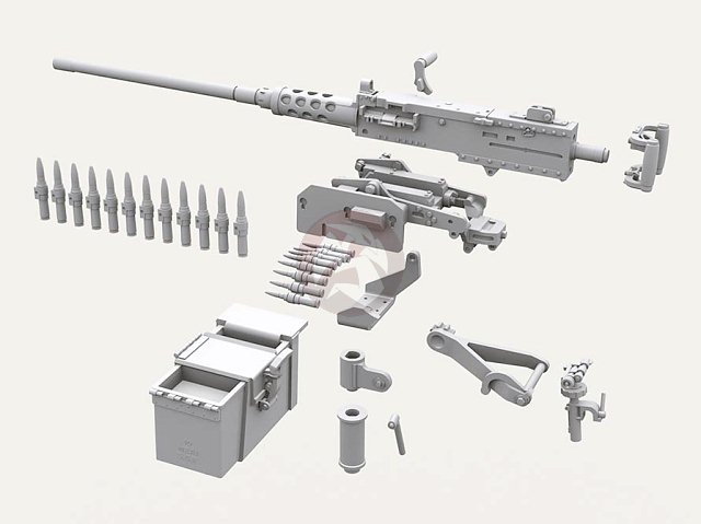 Legend 1/35 M2HB Browning .50 Cal HMG on Mk.93 Mount w100