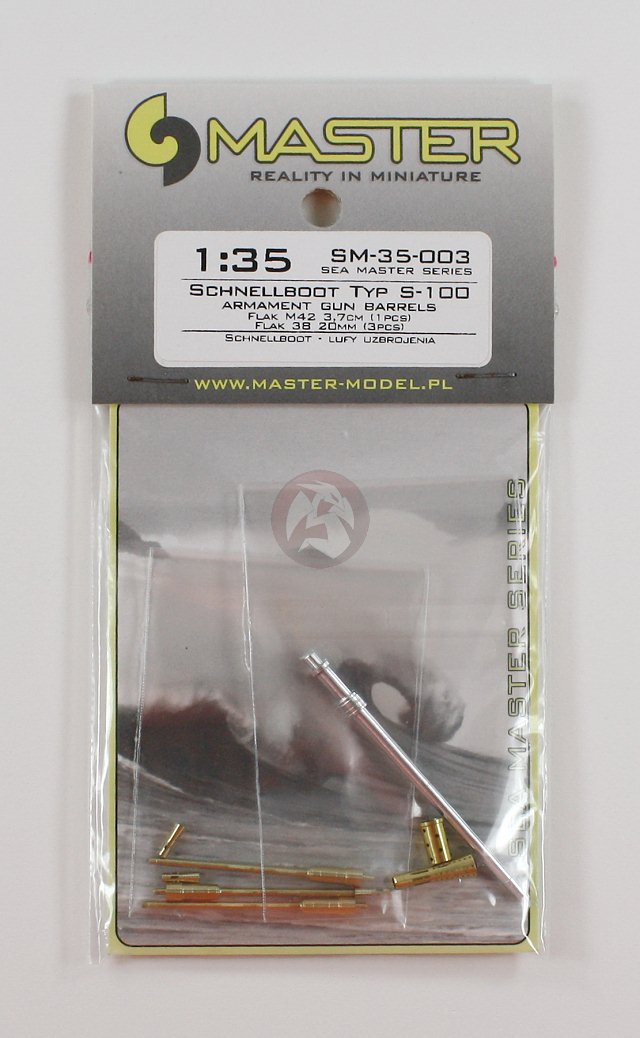 Master 1//35 Schnellboot Typ S-100 Schnellboot Armament Gun Barrels-FLAK M42 3.