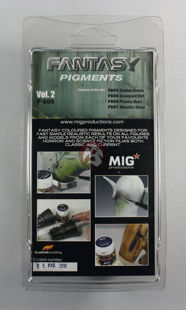 Mig Productions Fantasy Pigments Set Vol.2 F604 + F605 + F606 + F607 F609