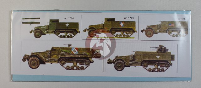 Peddinghaus 1/48 US & French M3A1 & M16 Half-track Markings WWII 5 veh. 1734 