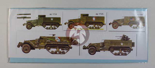 Peddinghaus 1/48 US & French M3A1 & M16 Half-track Markings WWII 5 veh. 1734 