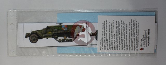 1734 5 veh. Peddinghaus 1/48 US & French M3A1 & M16 Half-track Markings WWII 