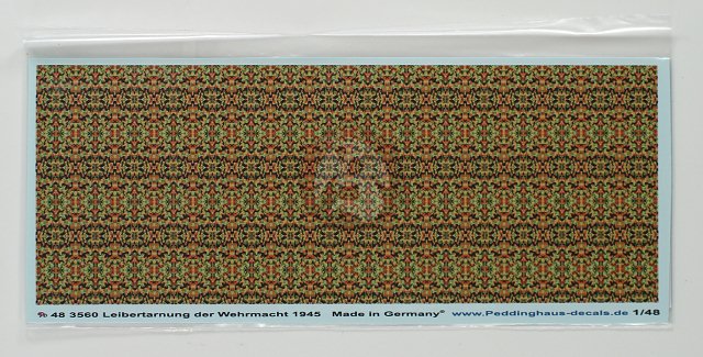 Peddinghaus 1//48 German Wehrmacht Leibermuster Camouflage Pattern 1945 WWII 3560