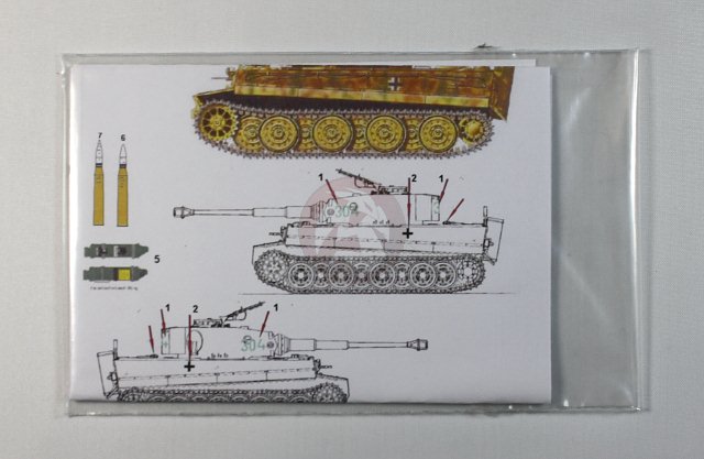 抽象画 dod 12 T.K Peddinghaus 1/72 Various German Tiger I Tank Markings WWII