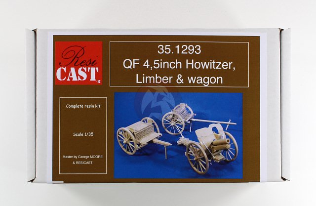 Resicast 1/35 QF 4.5-inch Howitzer Mk.I British Gun WWI w