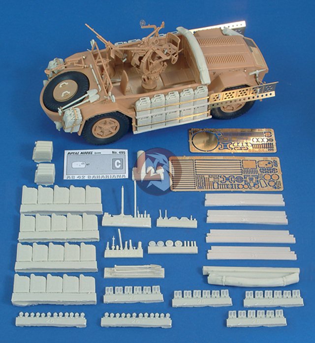 Royal Model 1/35 Camionetta AS 42 Sahariana Update Set (for