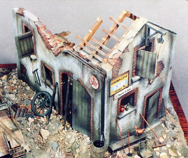 Verlinden 1/35 Scale Ruined Barn - 106 - NOS - Building Only!
