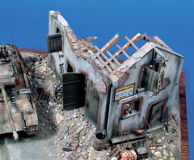 Verlinden 1/35 Scale Ruined Barn - 106 - NOS - Building Only!