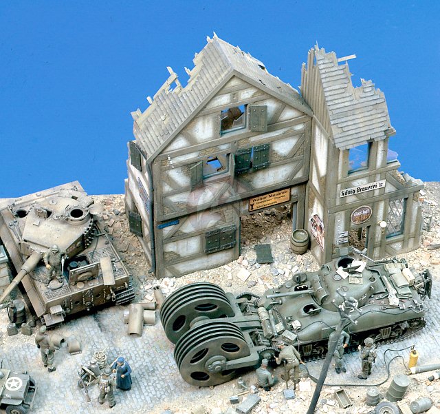 Verlinden 1/35 German Old City 3-Story Building Section WWII - 1016 - NOS Verlinden 1/35 German Old City 3-Story Building Section WWII - 1016 - NOS