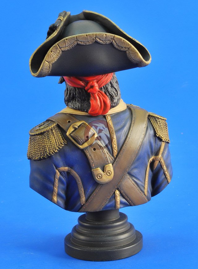 blackbeard resin statue