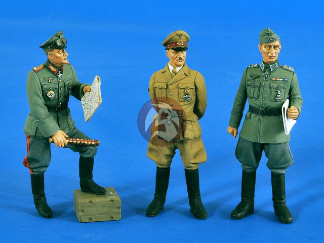 Verlinden 1//35 General George S Resin Patton and Staff WWII 3 Figures 1848