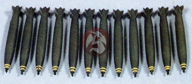 Verlinden Master's Choice 1:72 Mk 83 1000lbs Bombs Resin Detail #B6
